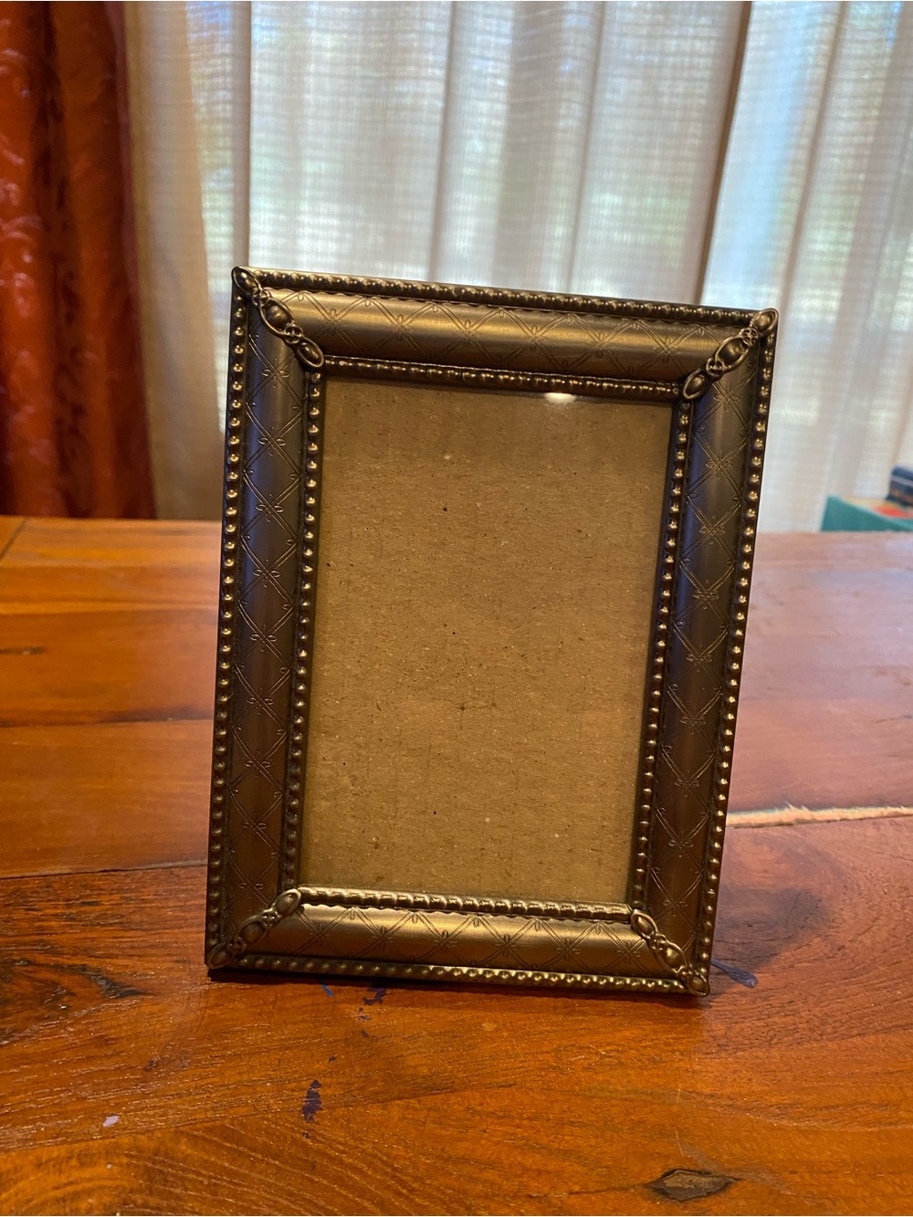 Malden Bronze-Tone Beaded Decorative Picture Frame